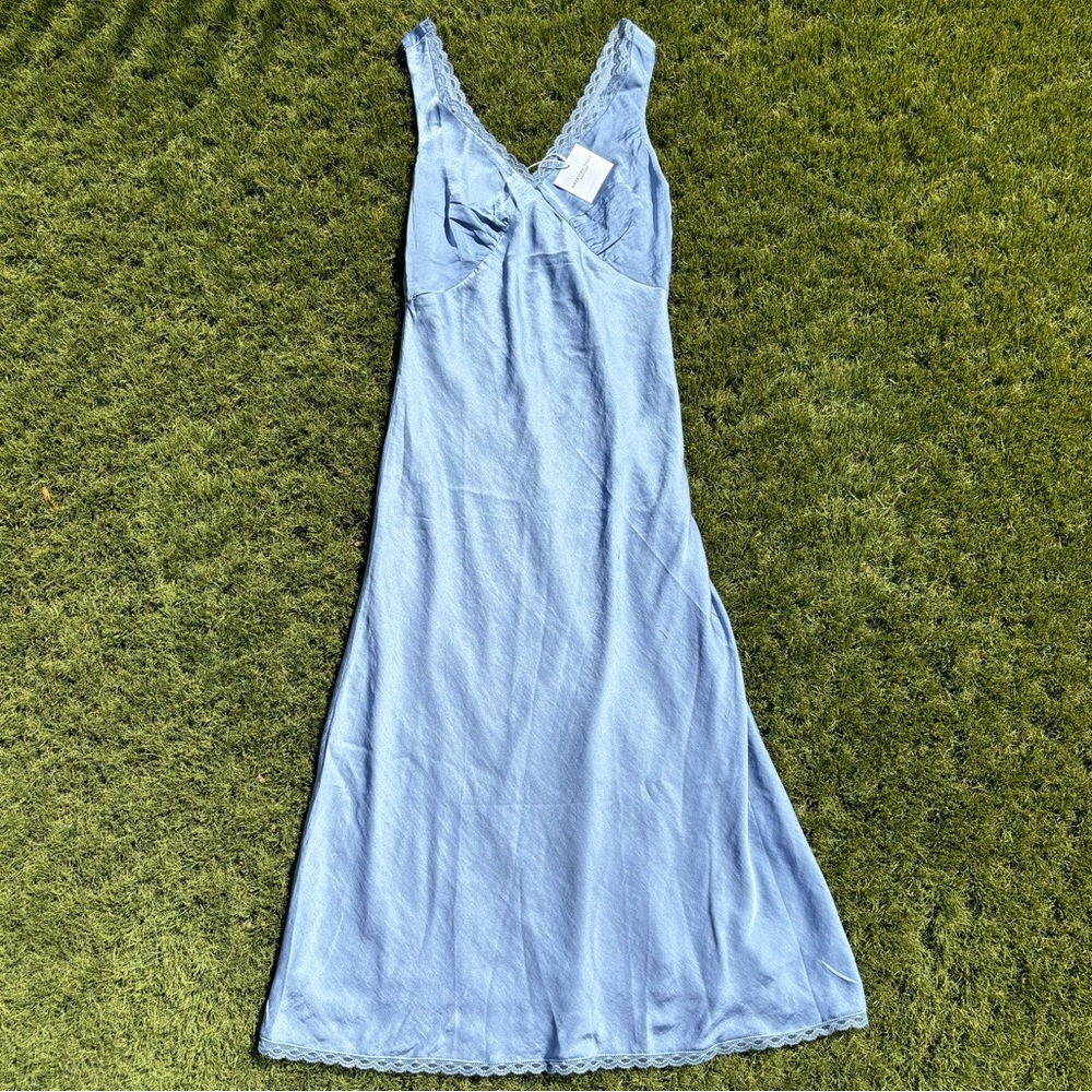 (NWT) American Eagle Women’s Silky Blue Summer Dress
